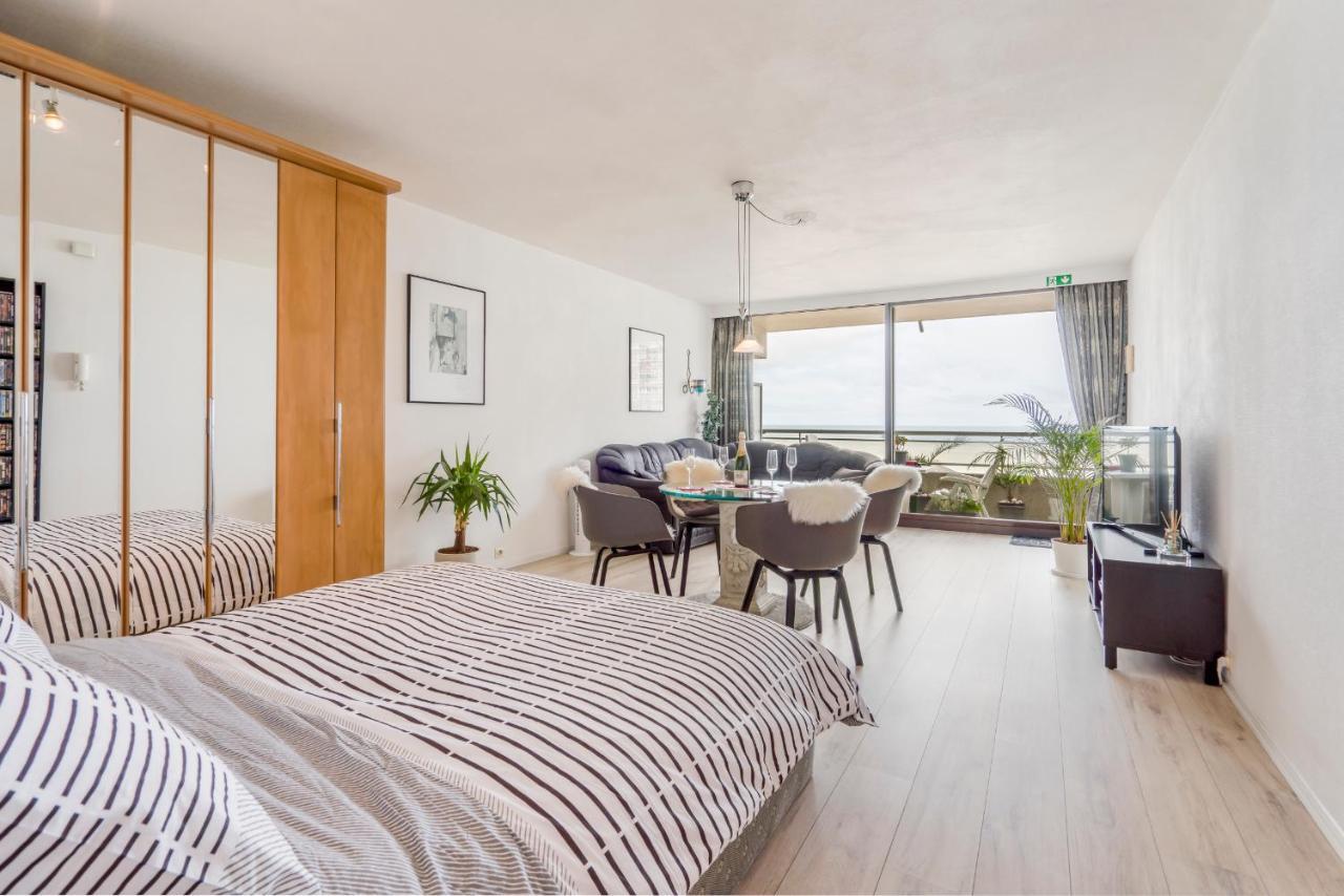 Luxueuze Vakantiestudio Met Zeezicht En Terras In Oostende מראה חיצוני תמונה
